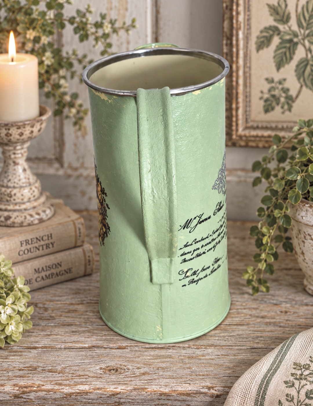 Handcrafted Metal Pitcher (photo 5 of 7)