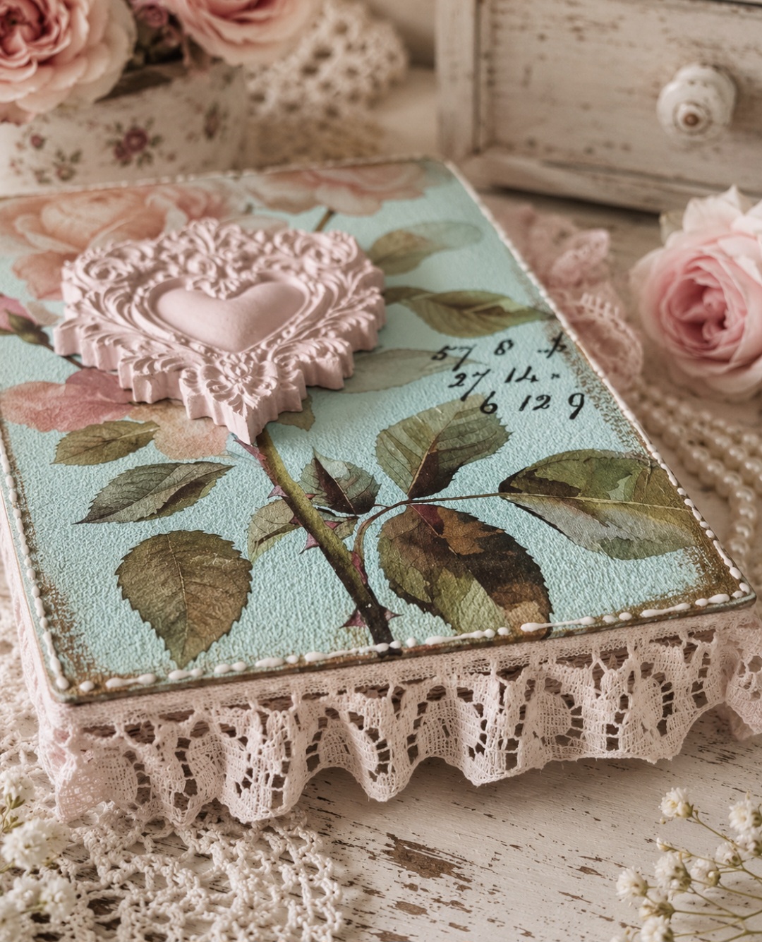 Shabby Chic Book Decoration  (photo 3 of 5)