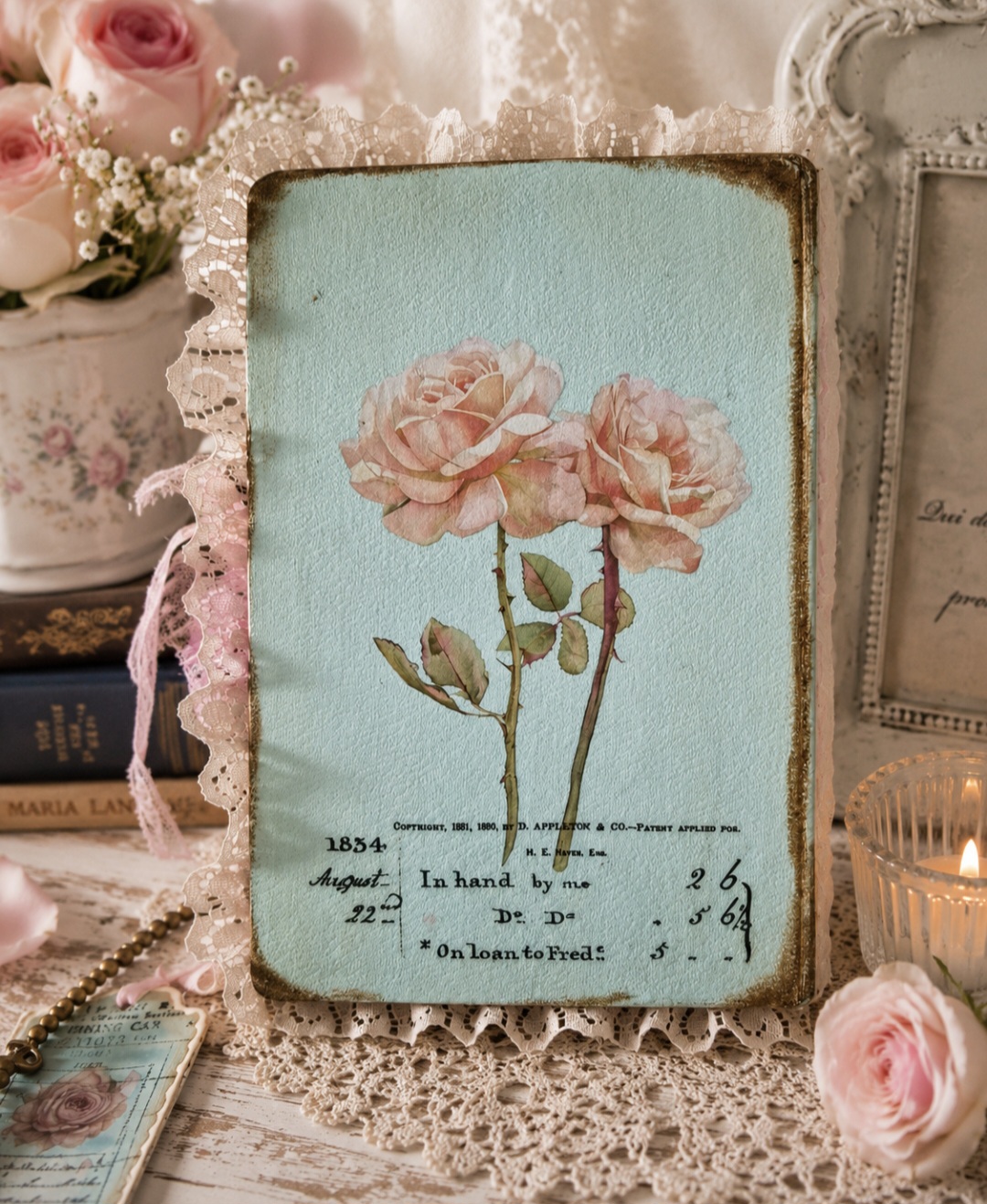 Shabby Chic Book Decoration  (photo 5 of 5)