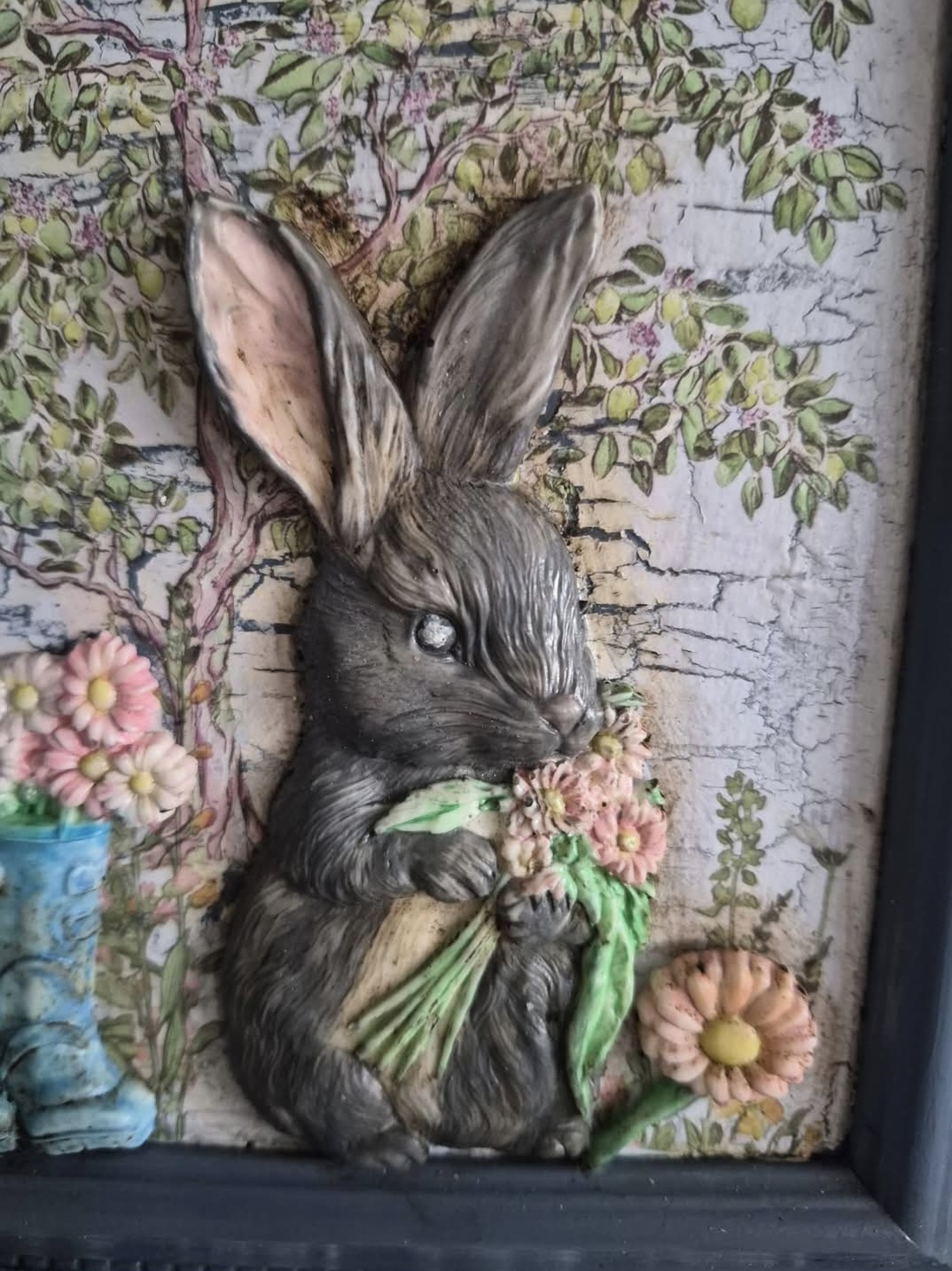 Whimsical Easter Cottage Framed Picture  (photo 2 of 3)