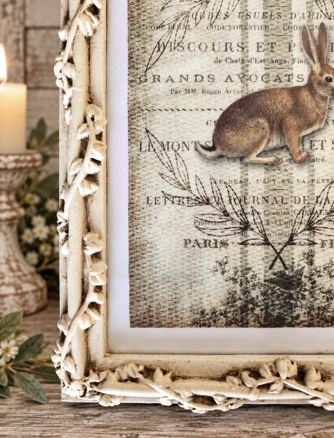 Country Hare Framed Picture (photo 3 of 3)