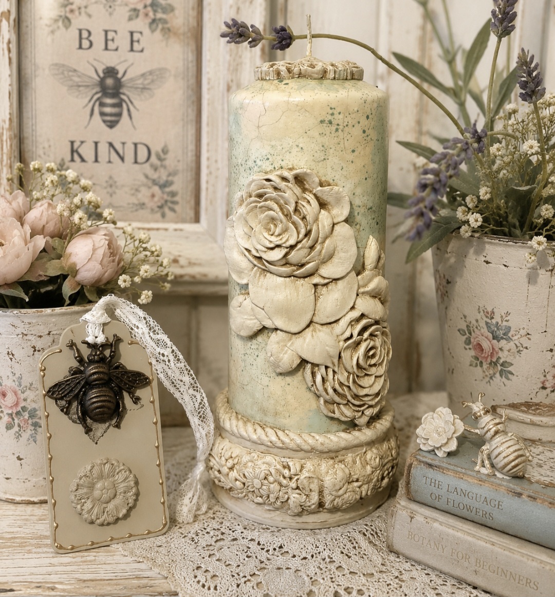 Decorative Pillar Candle  (photo 2 of 2)