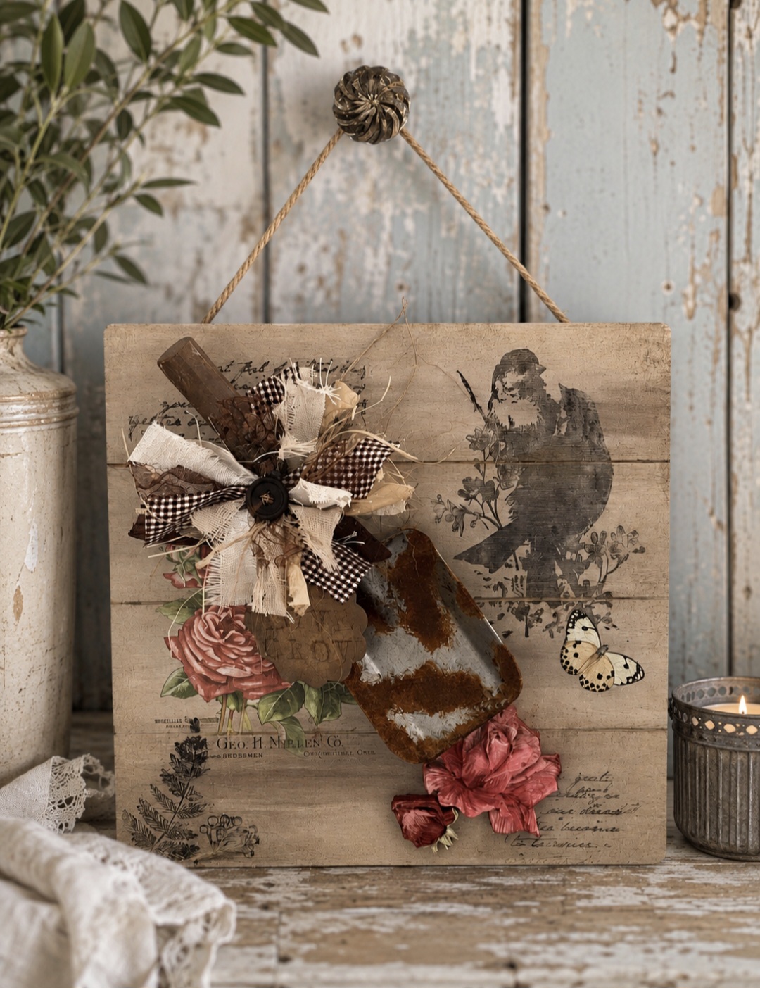 Gardening Themed Wall Decoration  (photo 1 of 4)