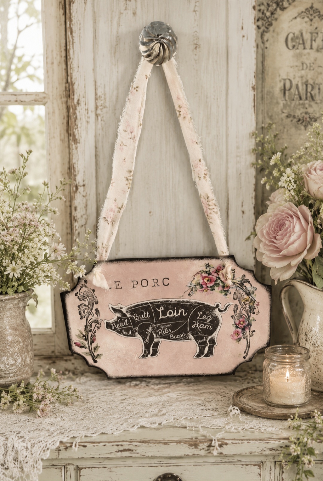 Hanging Pig Decoration OR BUY ALL 3 FOR £15 (photo 1 of 3)