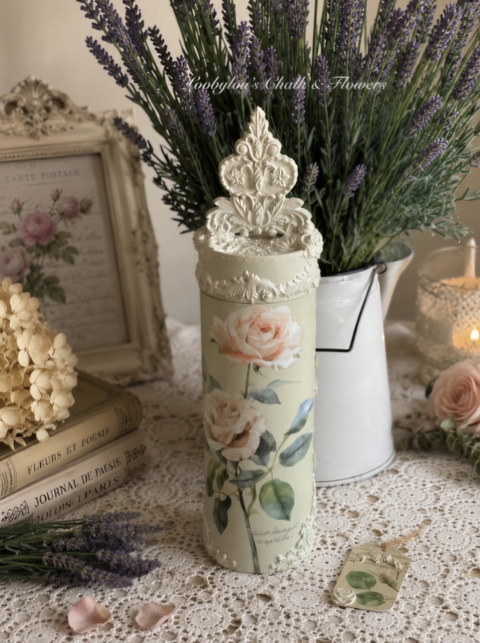 A Tall Summer Inspired Storage Cylinder  (photo 5 of 5)