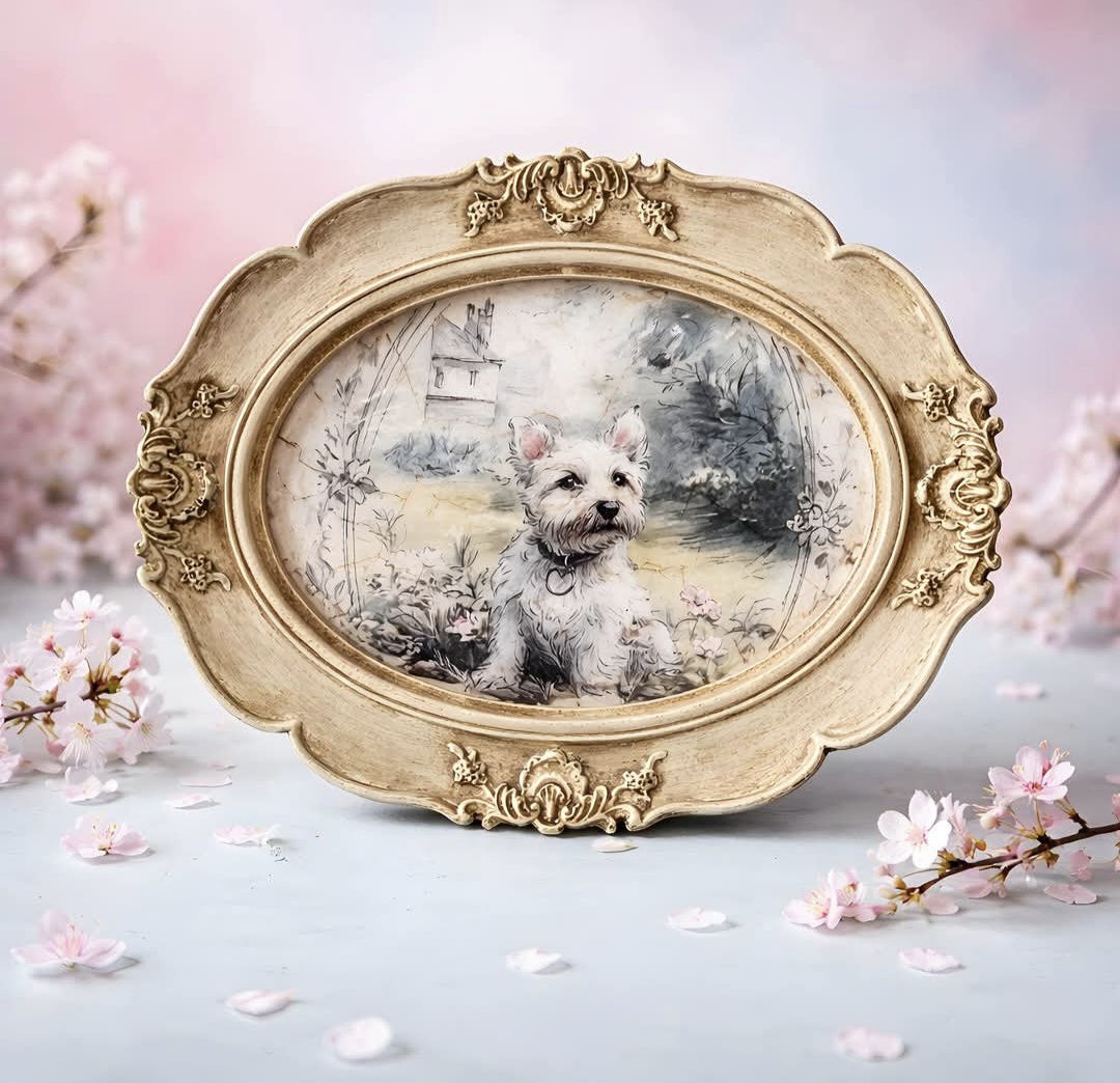 Small Frame With West Highland Terrier Picture  (photo 1 of 2)