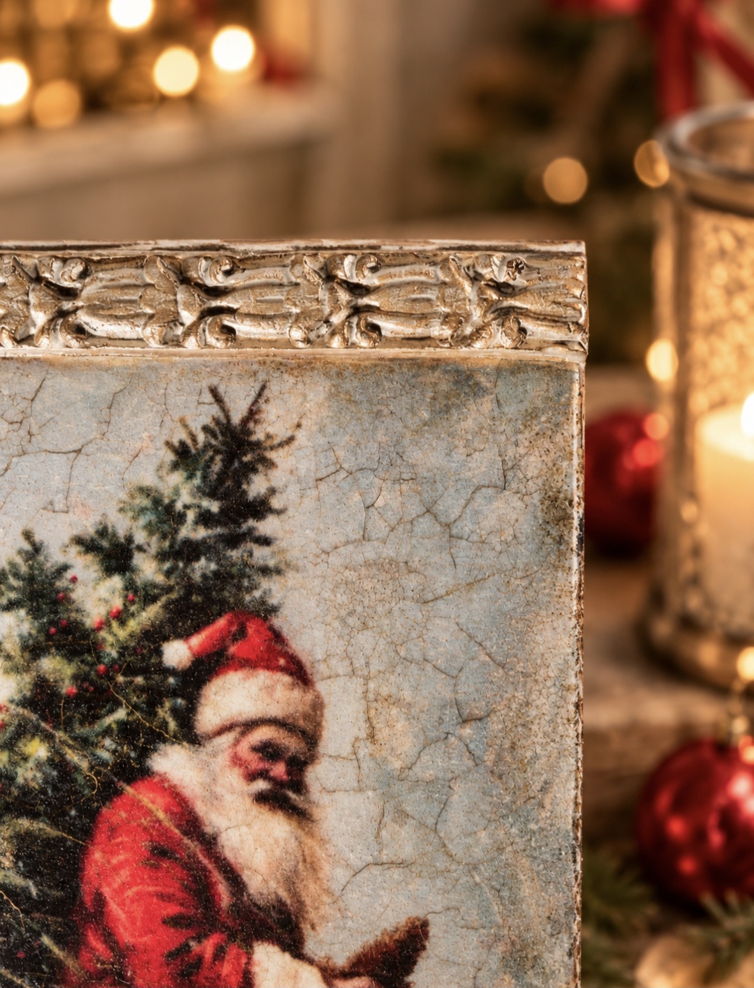 Vintage Santa Decorative Board (photo 3 of 5)