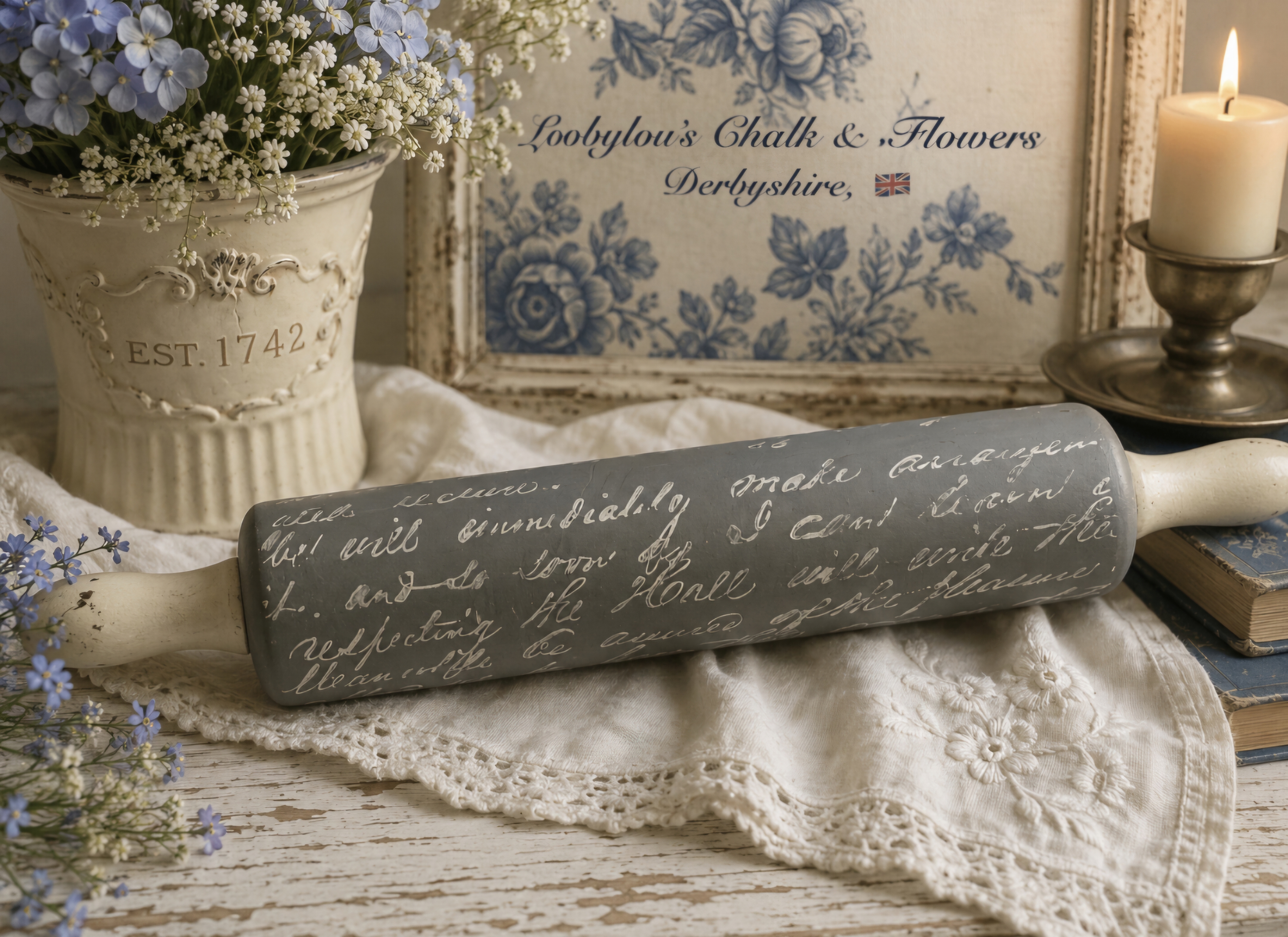A Vintage Style Rolling Pin Decoration (photo 2 of 2)