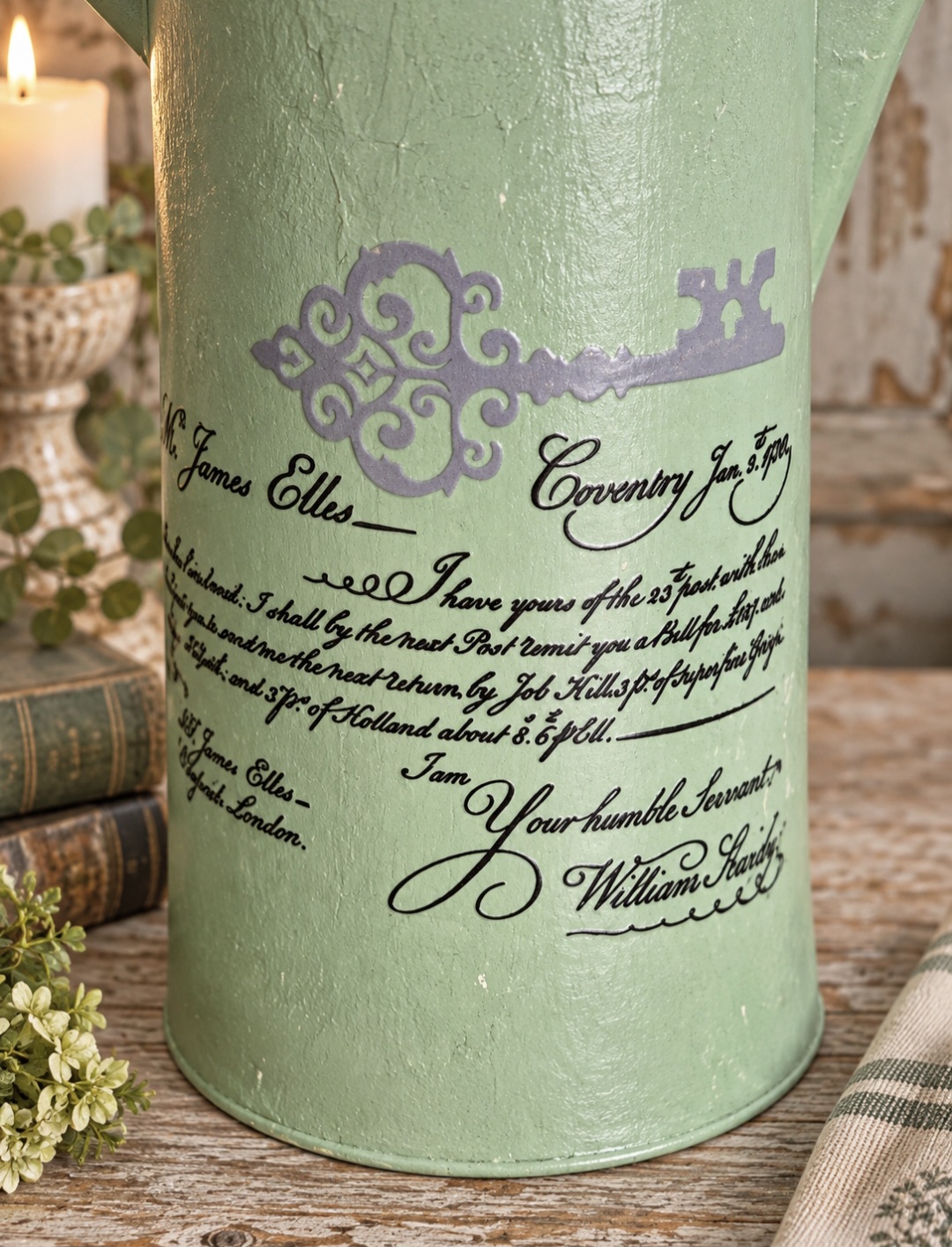Handcrafted Metal Pitcher (photo 4 of 7)