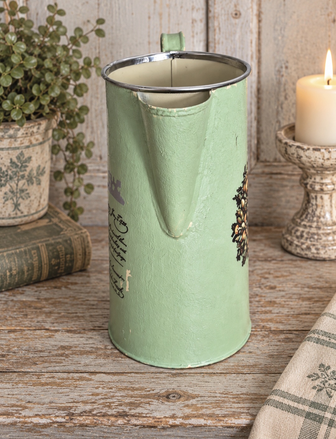 Handcrafted Metal Pitcher (photo 3 of 7)