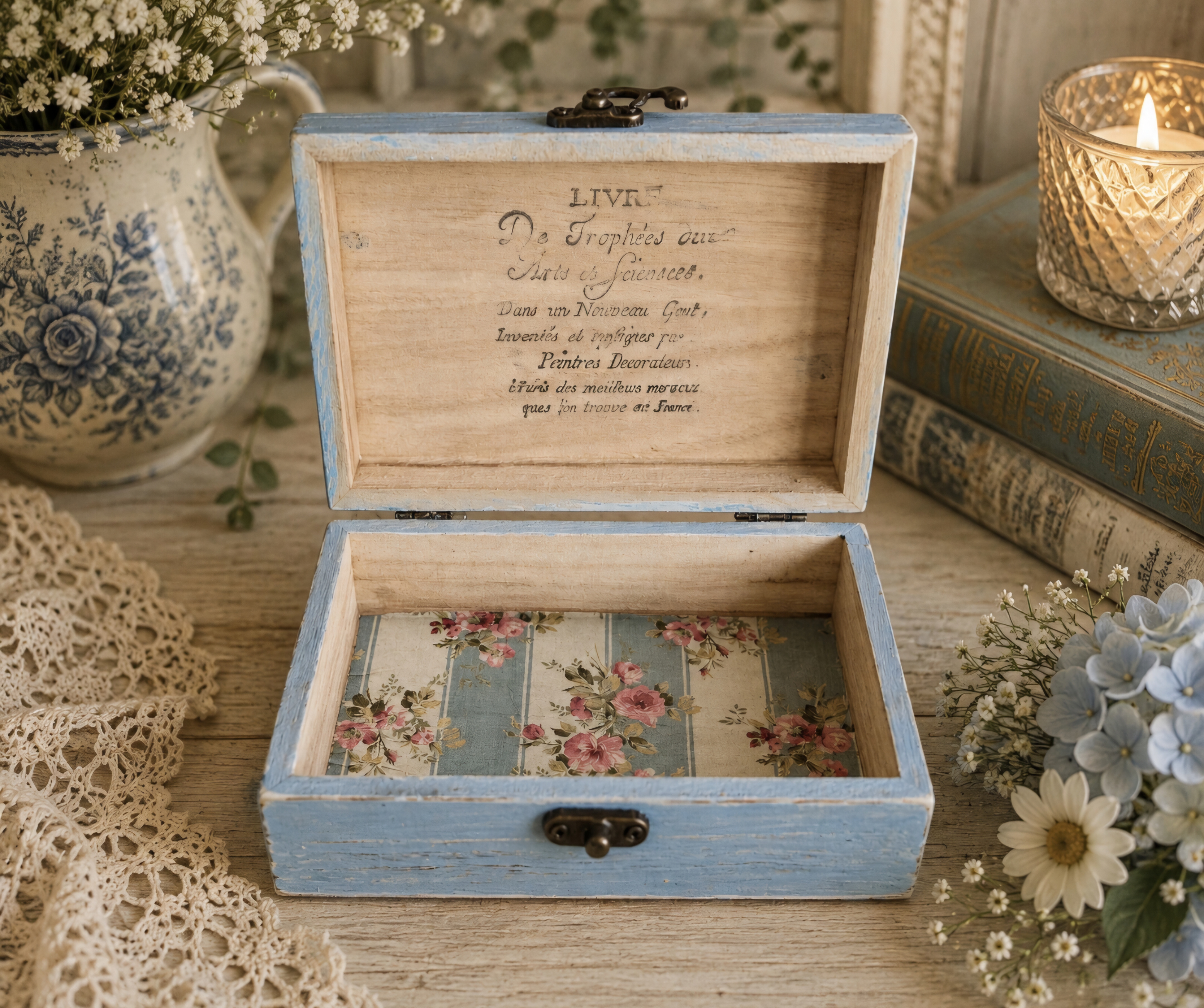 Shabby Chic Wooden Box  (photo 2 of 4)