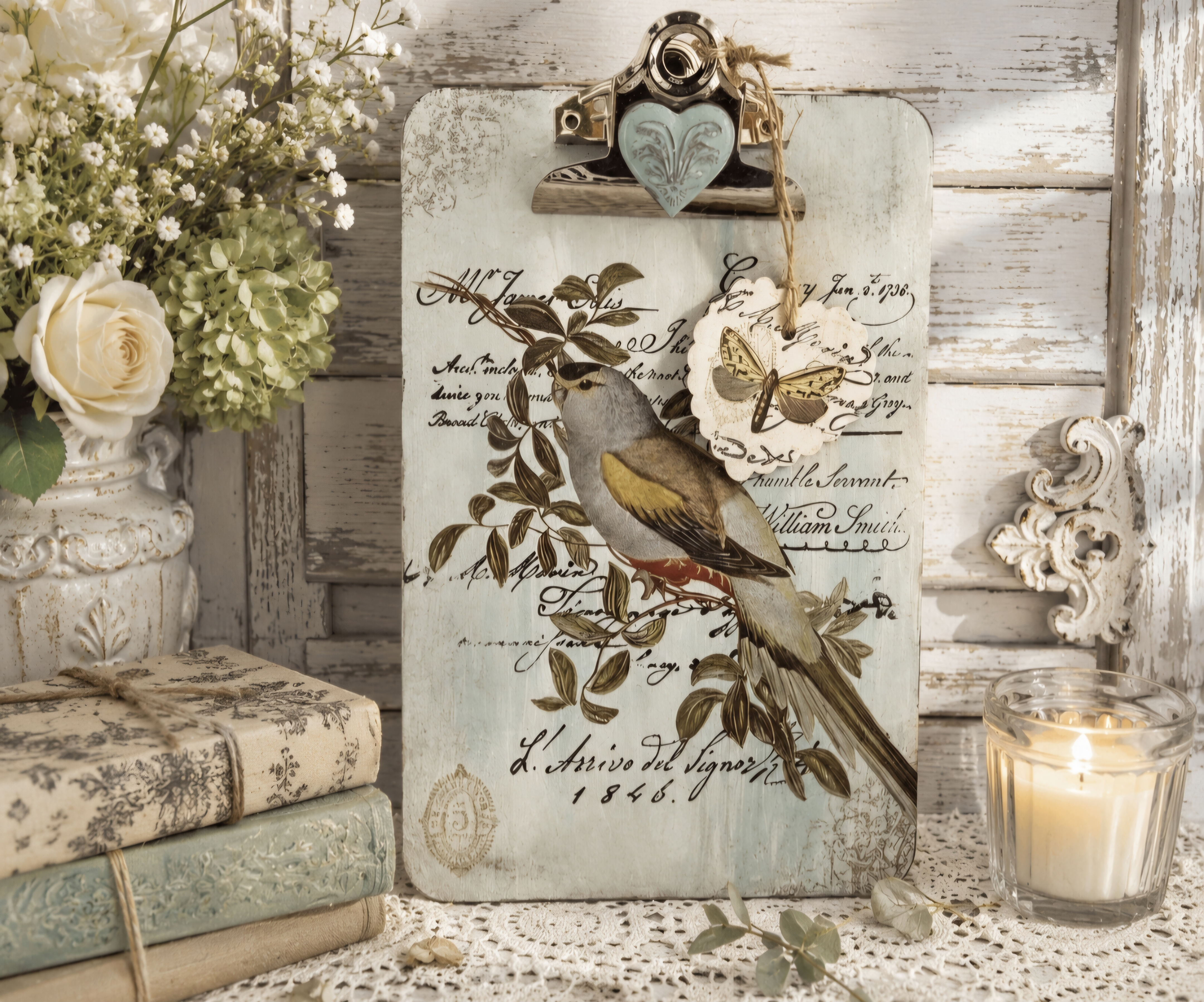 Cottagecore Inspired Clipboard  (photo 1 of 2)