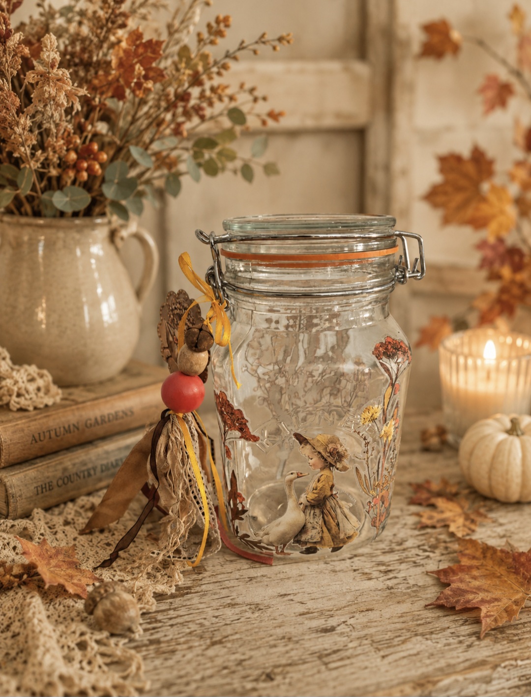 Autumnal Kilner Jar (photo 1 of 6)