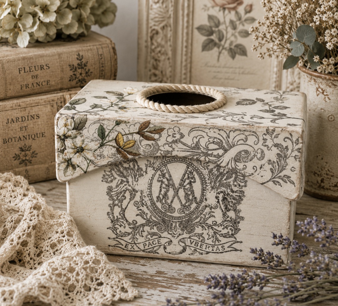 Handmade Floral Tim Box Cover WAS £25 (photo 3 of 5)