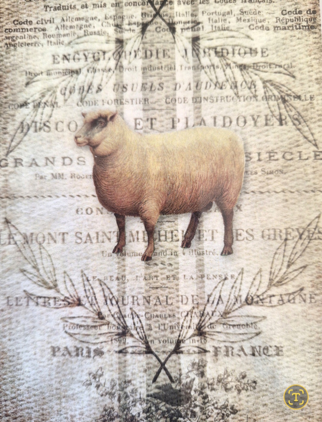 Country Sheep Framed Picture (photo 2 of 3)