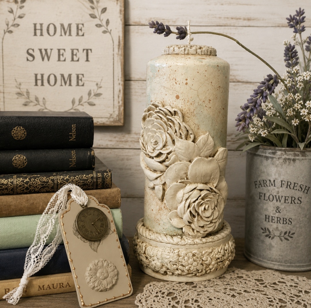 Decorative Pillar Candle  (photo 2 of 2)