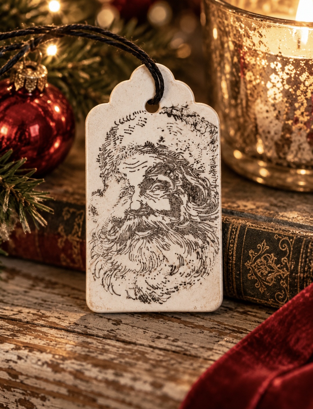 Vintage Santa Decorative Board (photo 4 of 5)