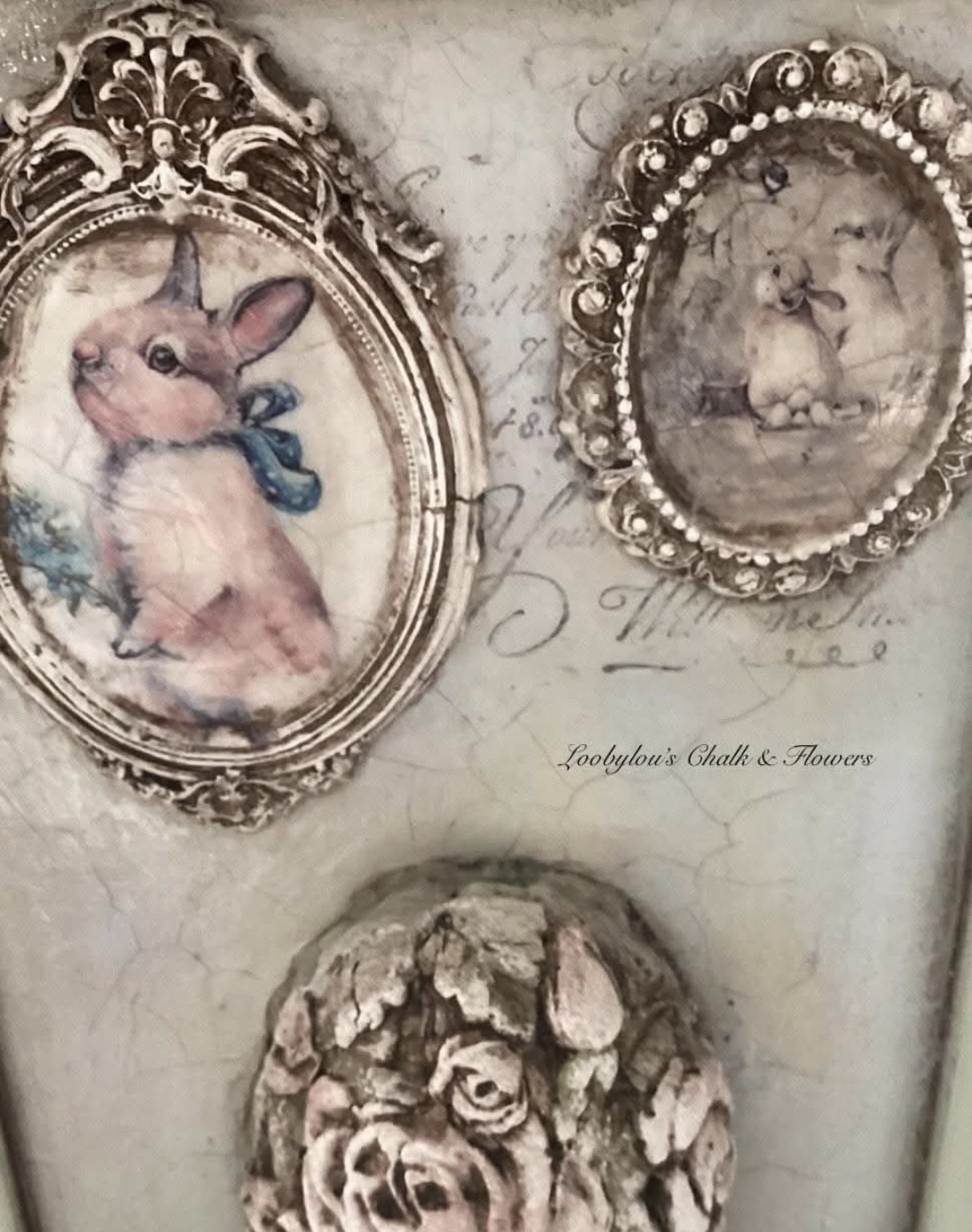 Bunny & Faux Egg Picture With Frame  (photo 3 of 3)