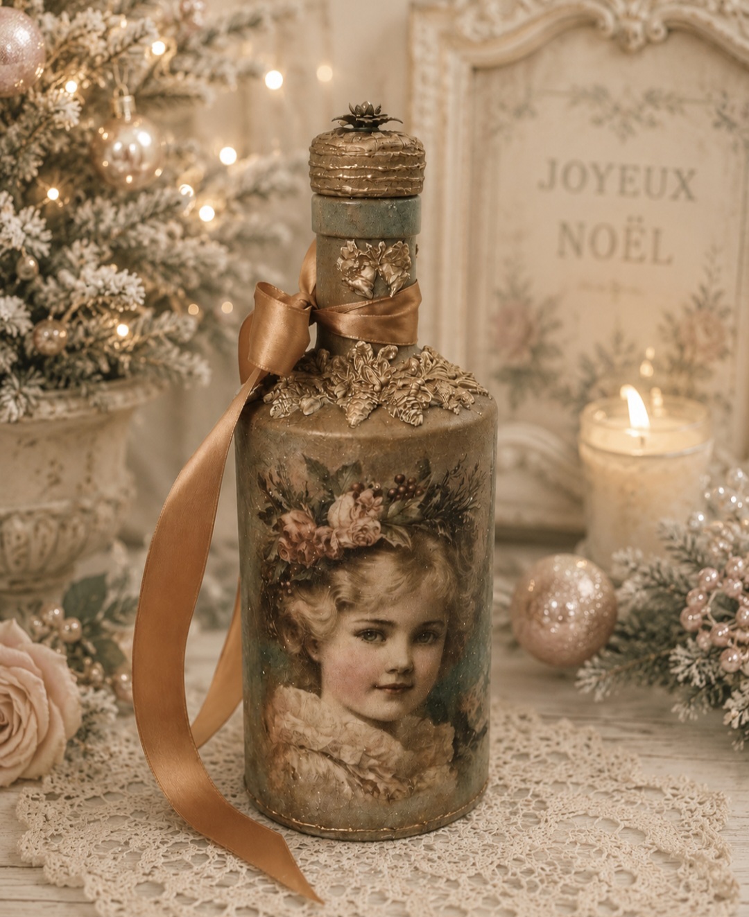 Vintage Girl Decorative Bottle (photo 1 of 6)