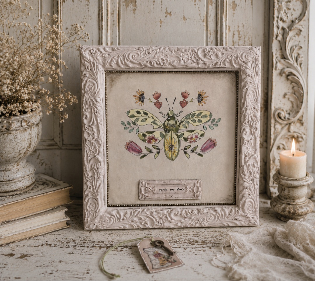 Framed Whimsical Bug Picture £20 EACH OR £35 FOR BOTH  (photo 1 of 6)